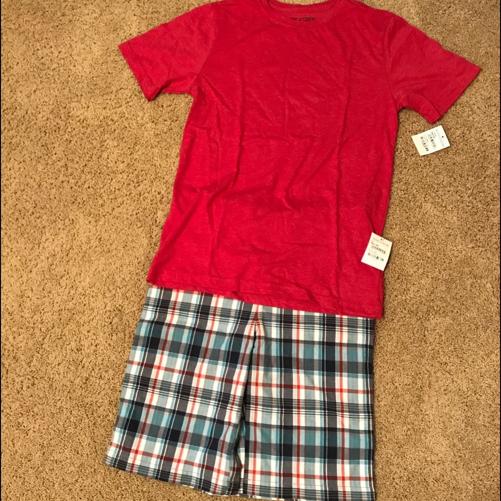 NWT Nordstrom Pure Stuff T-shirt/shorts, Boys L
